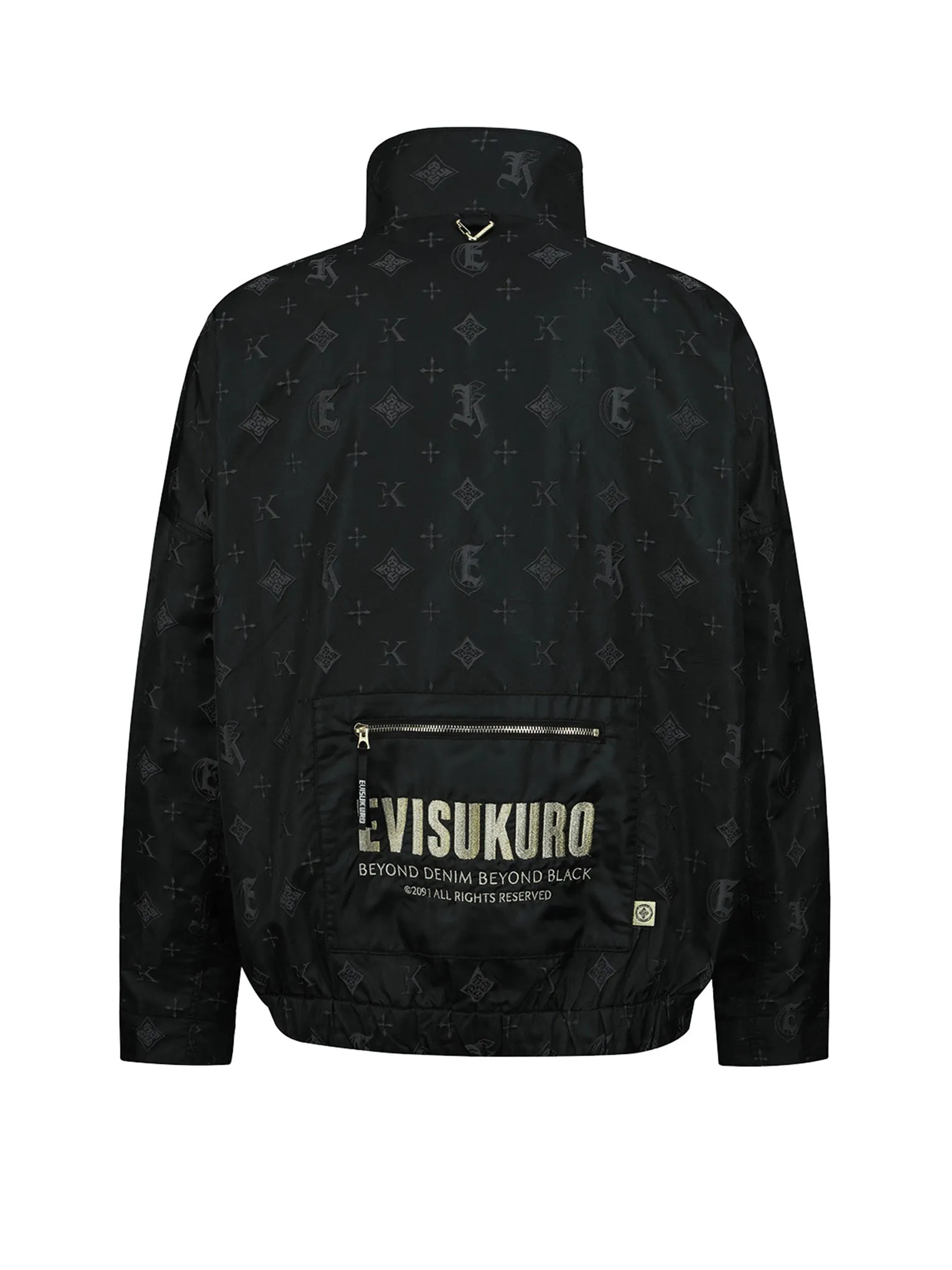 Monogram Kamon and Logo Jacquard Bomber Jacket