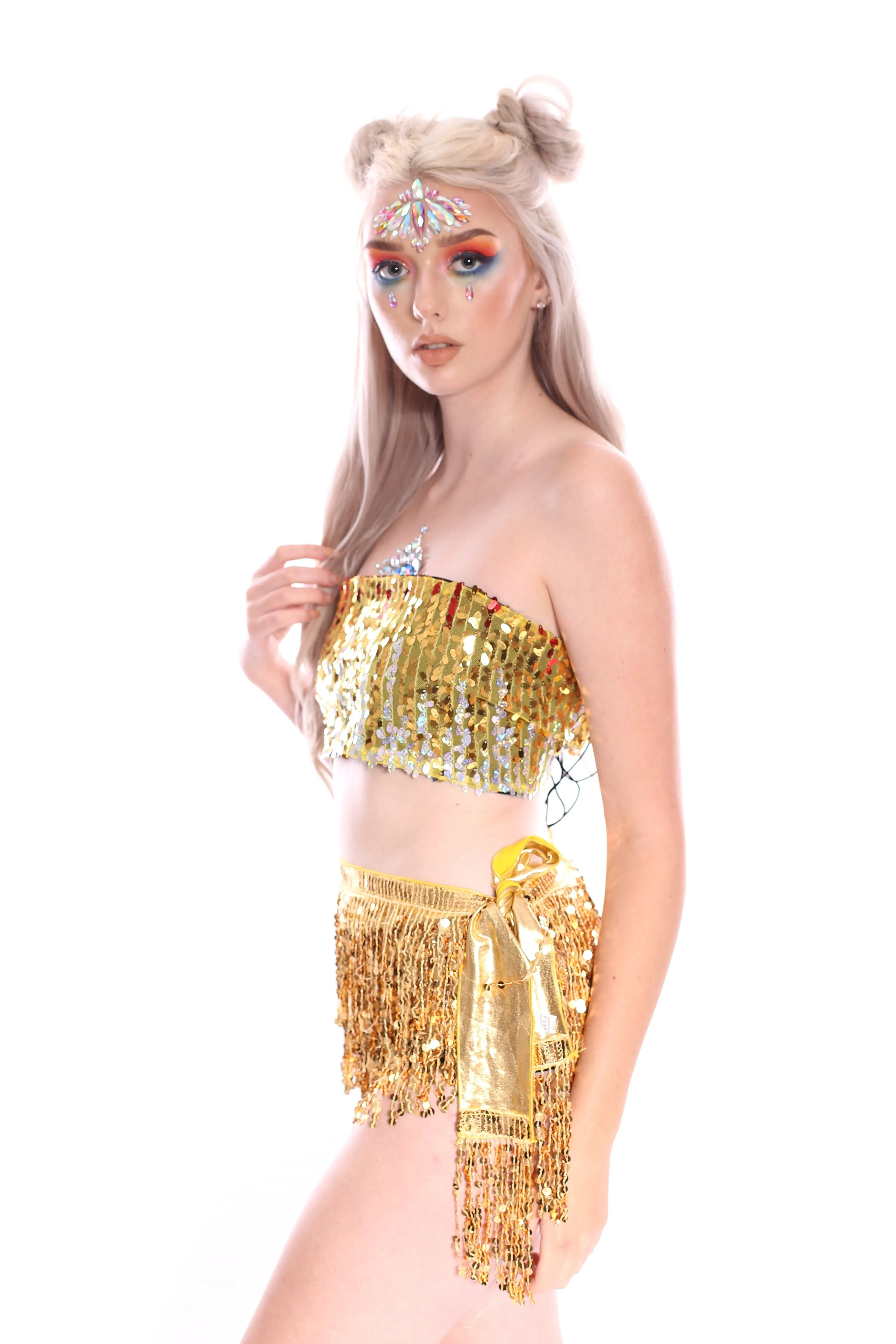 Palace Queen Sequin Tube Top