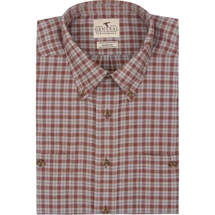 Performance Flannel- Chestnut